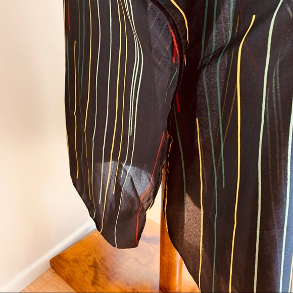 SOLD Vtg 70 RARE Butterfly Caftan Maxi Dress S M L - Picture 7 of 7